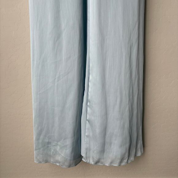 NEW Sachin & Babi Gown Alli Ice Blue Puff Sleeve V-neck Maxi Dress Size 2 - Picture 4 of 10